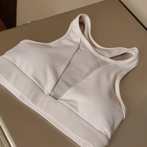 White Til You Collapse Sports Bra